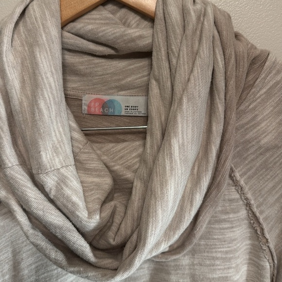 FREE PEOPLE FP BEACH COCOON COWL NECK PULLOVER SWEATER - Picture 2 of 8